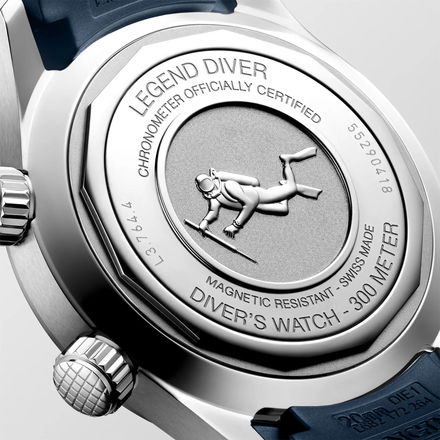 Legend Diver 39mm Blue Dial Men's Automatic Strap Watch - Image 4