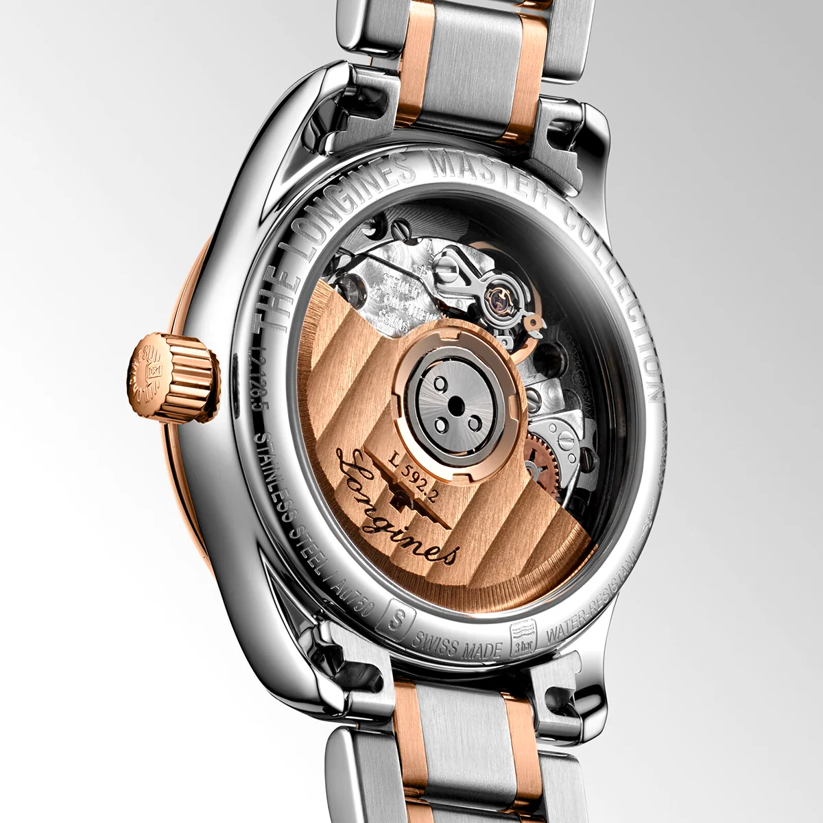 Master Collection 25.5mm Two-Tone Diamond Dial Bracelet Watch - Image 4