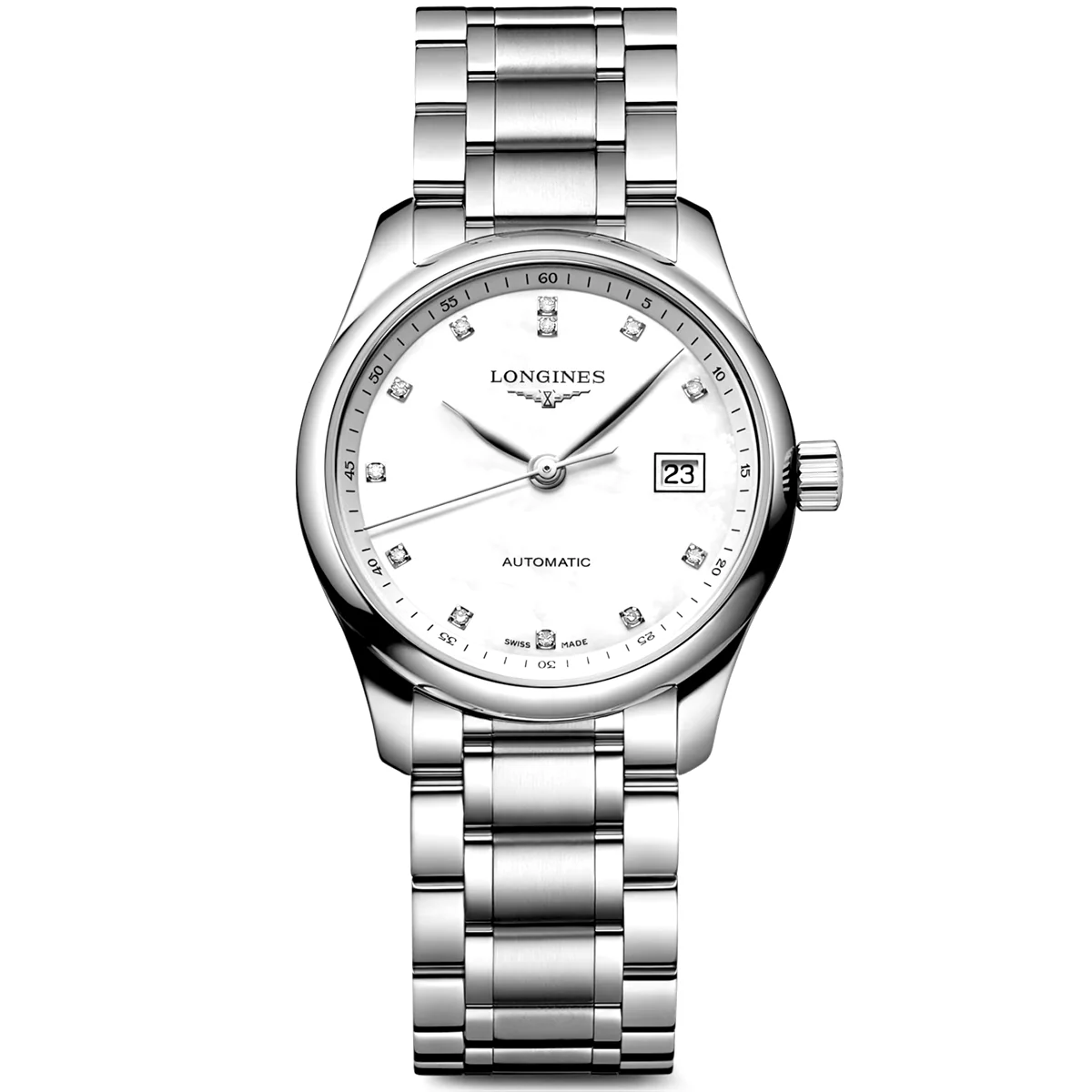 Master Collection 29mm White Mother of Pearl Diamond Dial Watch - Image 4