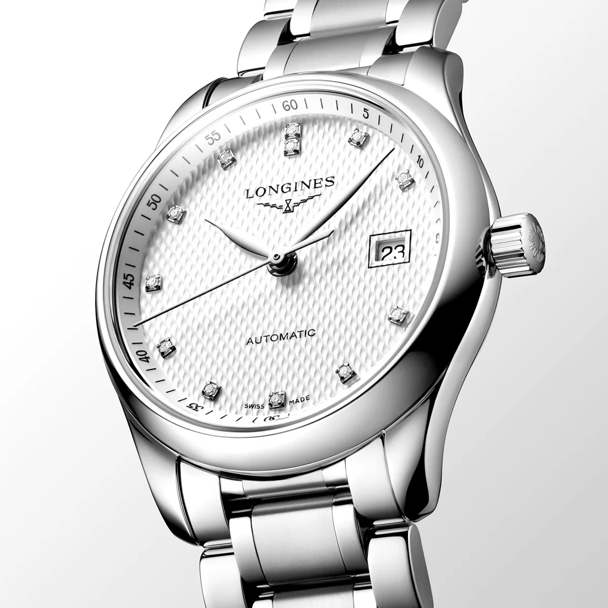 Master Collection 29mm Silver Diamond Dial Bracelet Watch - Image 2