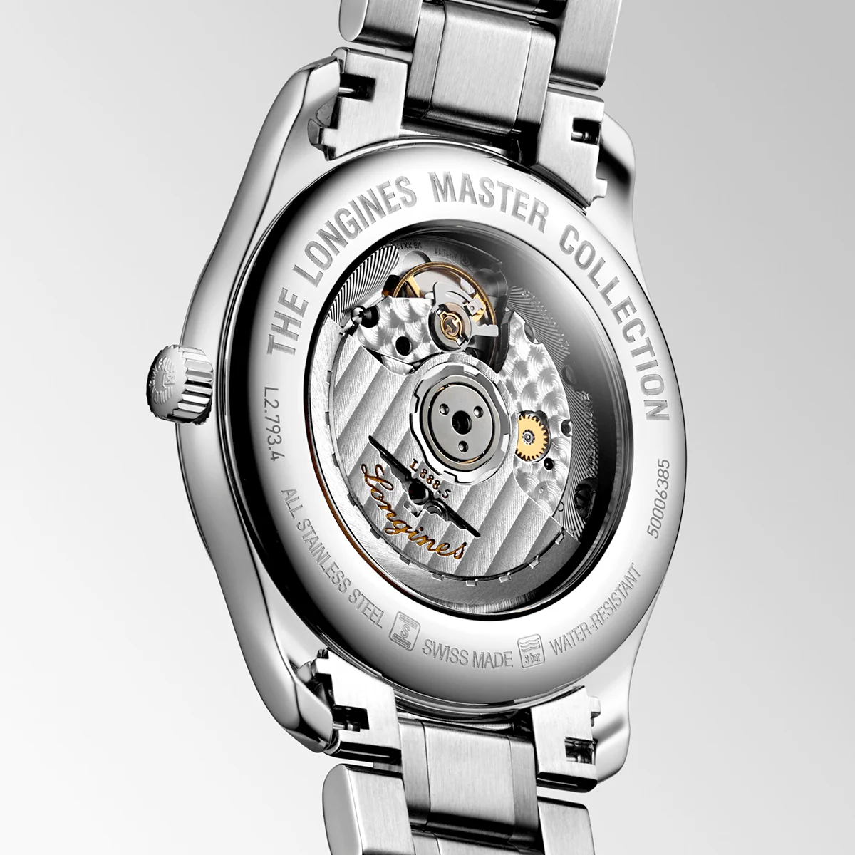 Master Collection 40mm Black Roman Dial Men's Bracelet Watch - Image 4