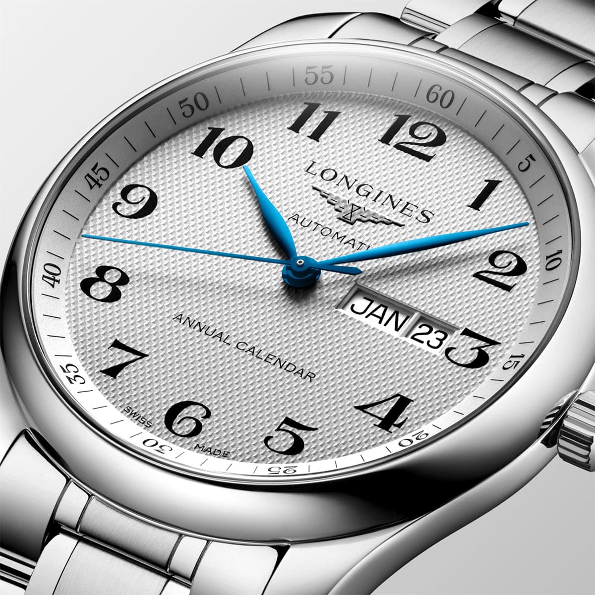 Master Collection Annual Calendar 42mm Silver Dial Automatic Watch - Image 2