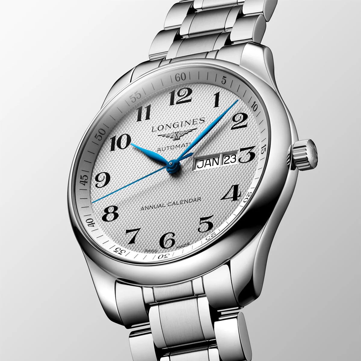 Master Collection Annual Calendar 42mm Silver Dial Automatic Watch - Image 3