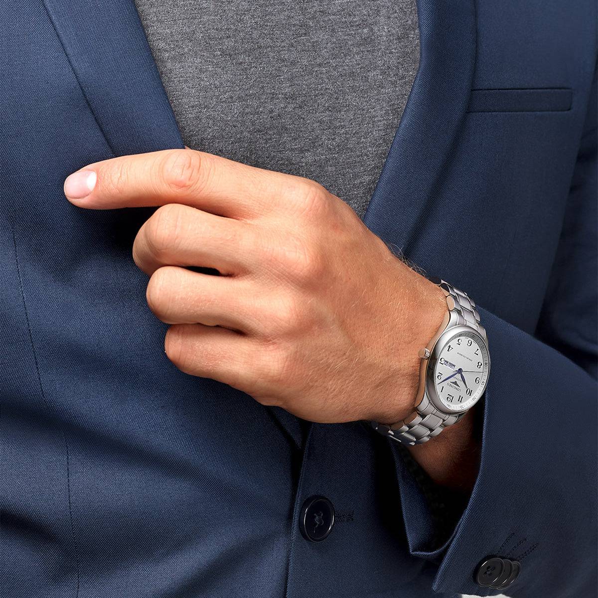 Master Collection Annual Calendar 42mm Silver Dial Automatic Watch - Image 6