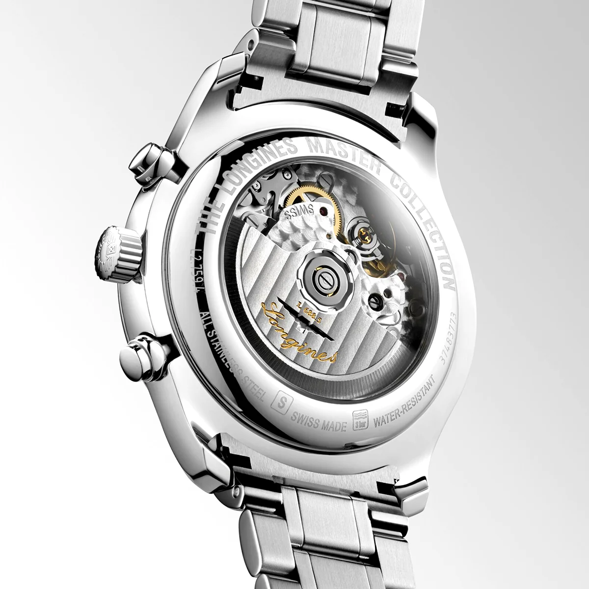 Master Collection Chronograph 42mm Blue Dial Bracelet Watch - Image 3