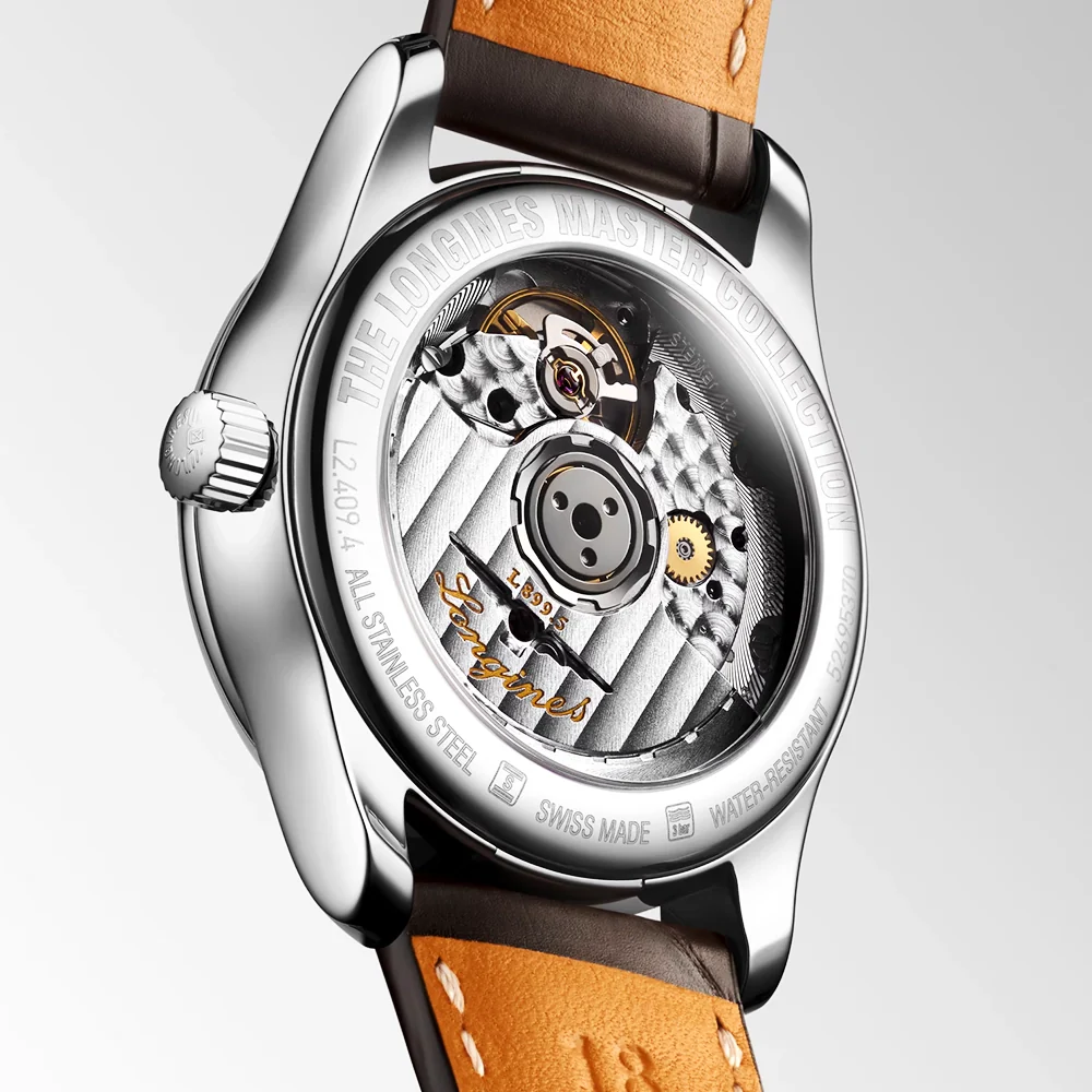 Master Collection Moonphase 34mm Silver Dial Strap Watch - Image 5