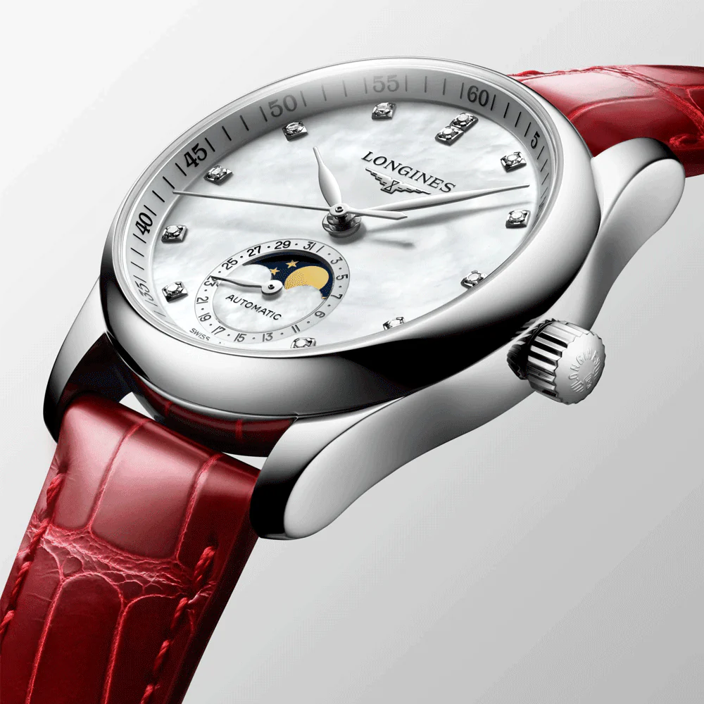 Master Collection Steel 34mm Automatic Strap Watch - Image 6