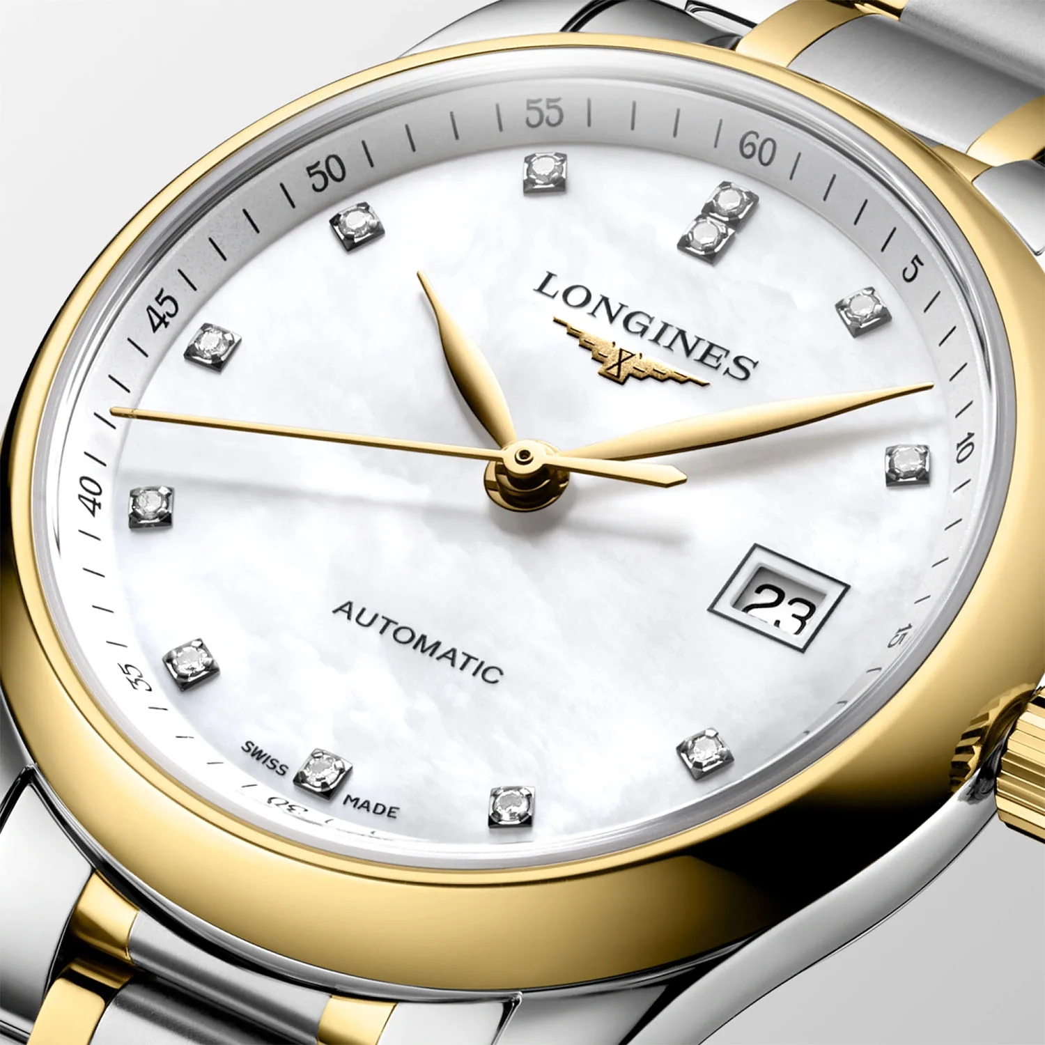Master Collection 29mm Two-Tone Diamond Dial Bracelet Watch - Image 2