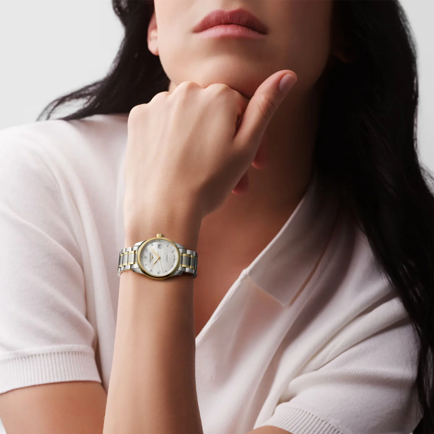 Master Collection 29mm Two-Tone Diamond Dial Bracelet Watch - Image 7