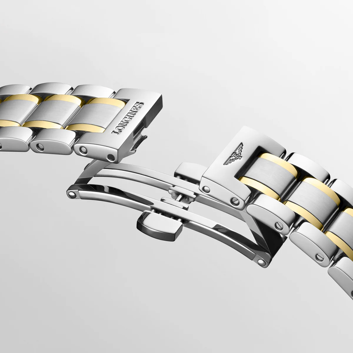 Master 34mm Two-Tone White Mother of Pear Dial Bracelet Watch - Image 5