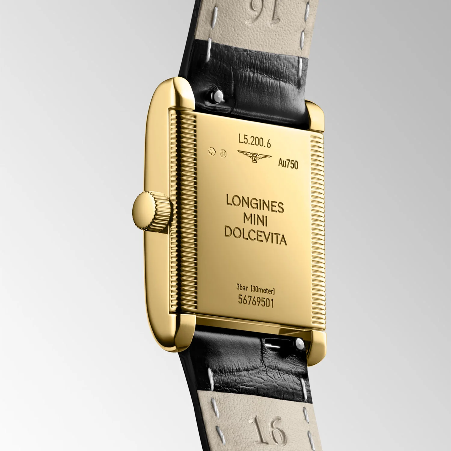 Mini DolceVita 18ct Yellow Gold Ladies Strap Watch - Image 4
