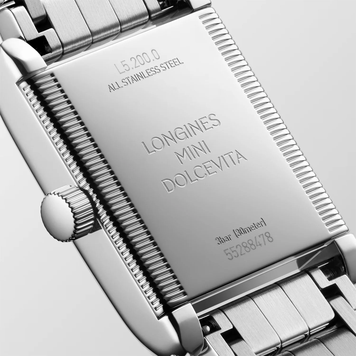 Mini DolceVita Steel Ladies Diamond Set Bracelet Watch - Image 5