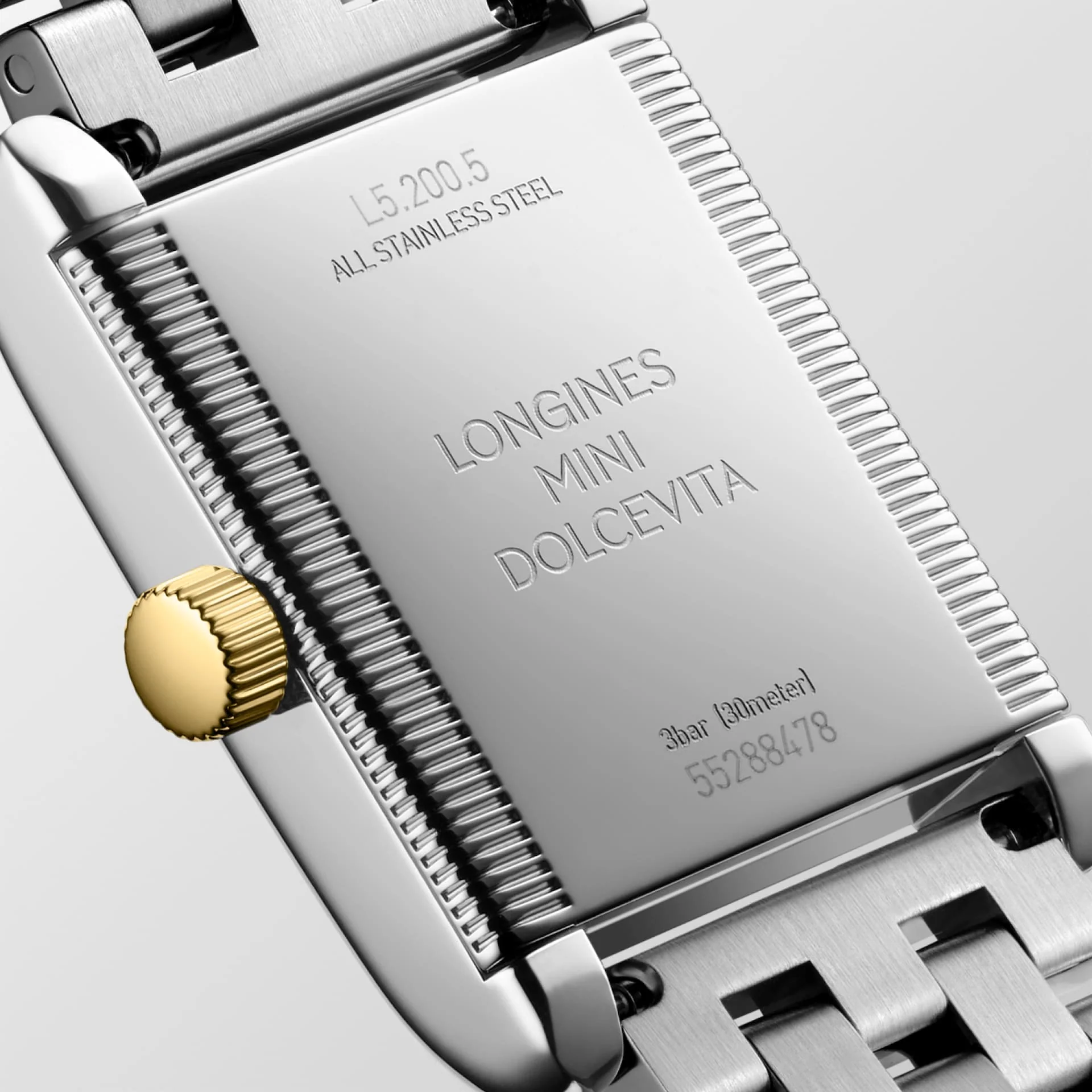Mini DolceVita 21.5mm x 29mm Steel and 18ct Yellow Gold Bracelet Watch - Image 4