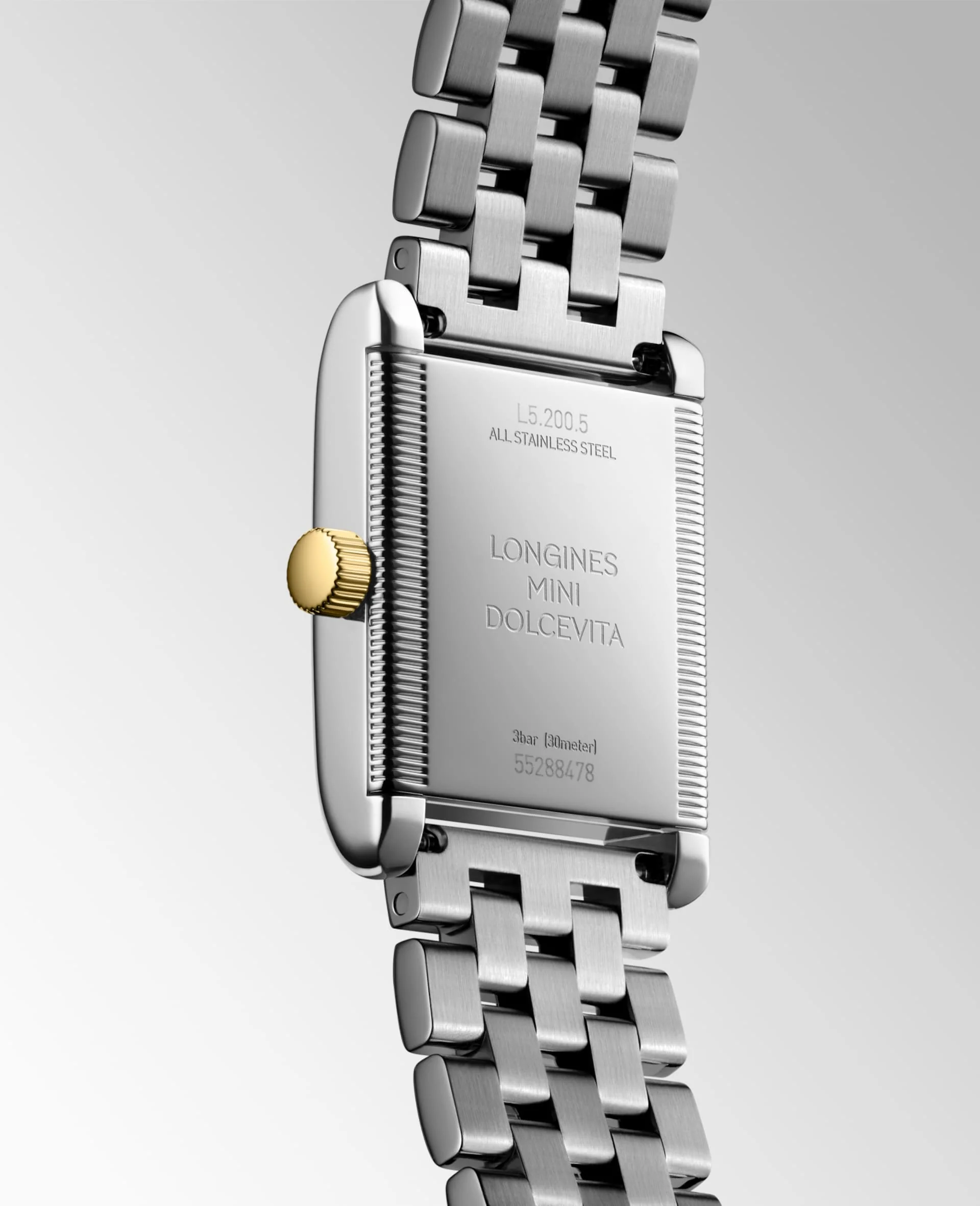 Mini DolceVita 21.5mm x 29mm Steel and 18ct Yellow Gold Bracelet Watch - Image 5