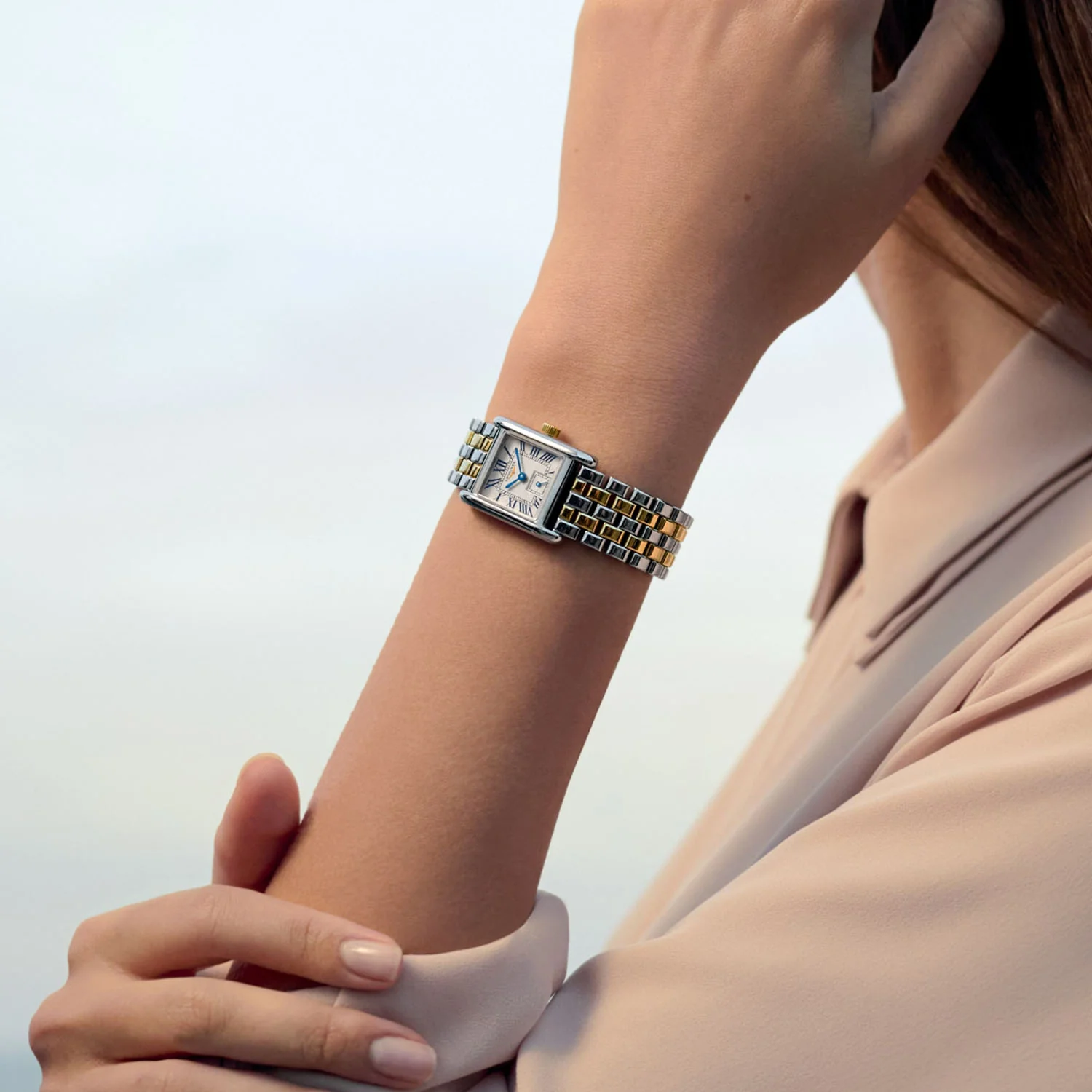 Mini DolceVita 21.5mm x 29mm Steel and 18ct Yellow Gold Bracelet Watch - Image 6