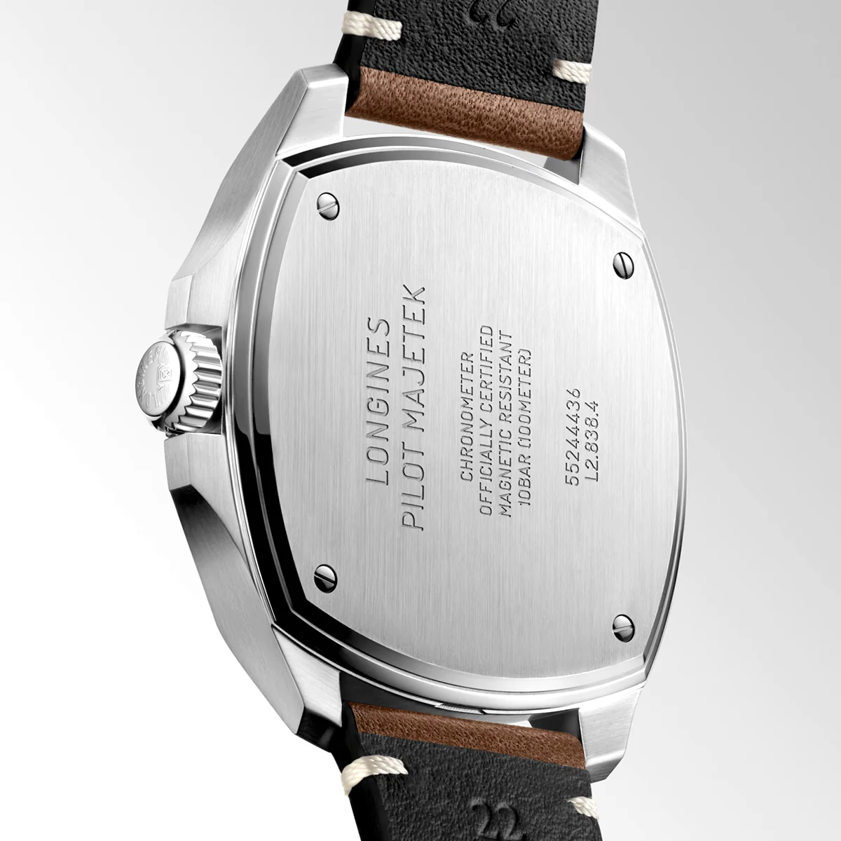 Pilot Majetek 43mm Black Dial Mens Leather Strap Watch - Image 3