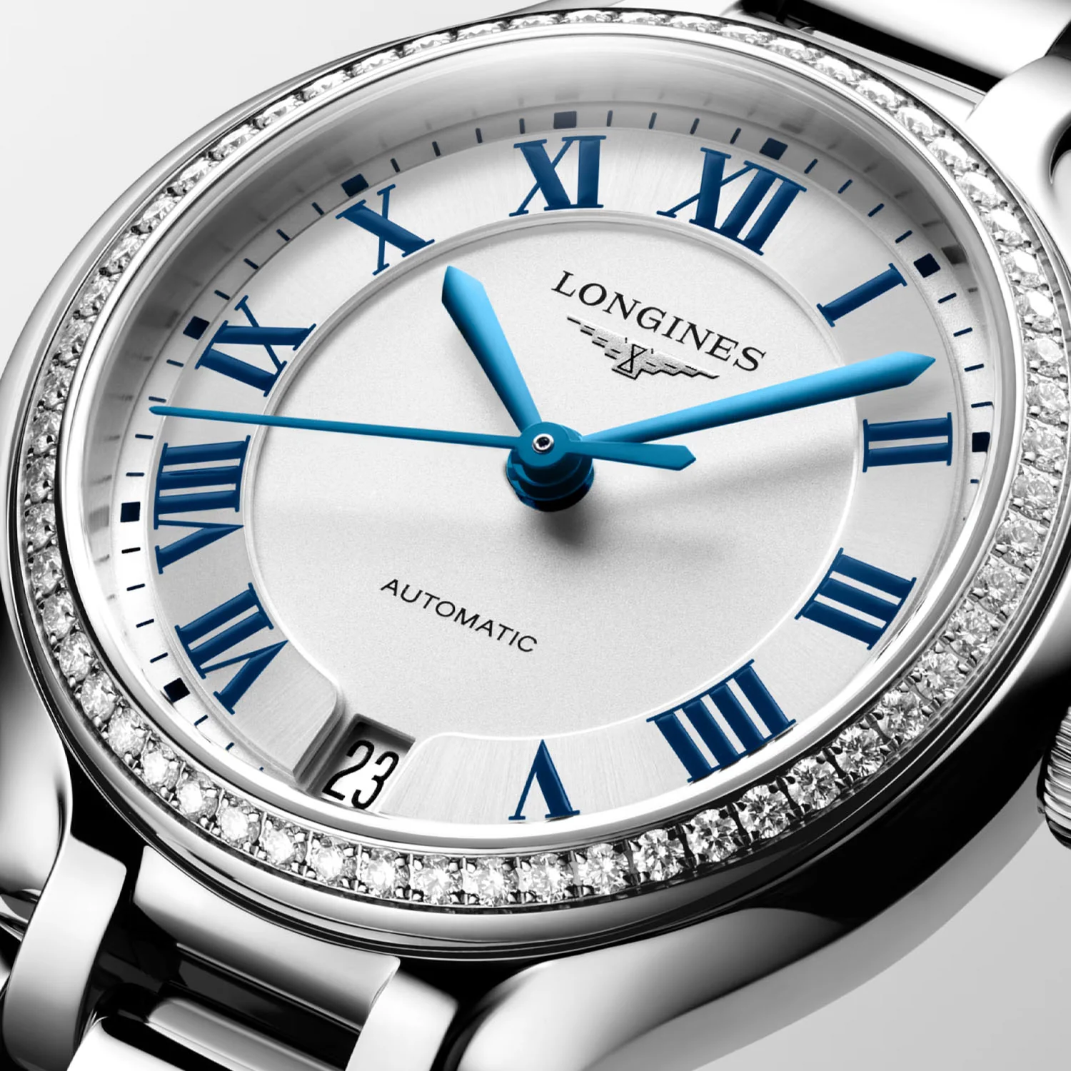 PrimaLuna 34mm Steel Ladies Automatic Bracelet Watch - Image 2