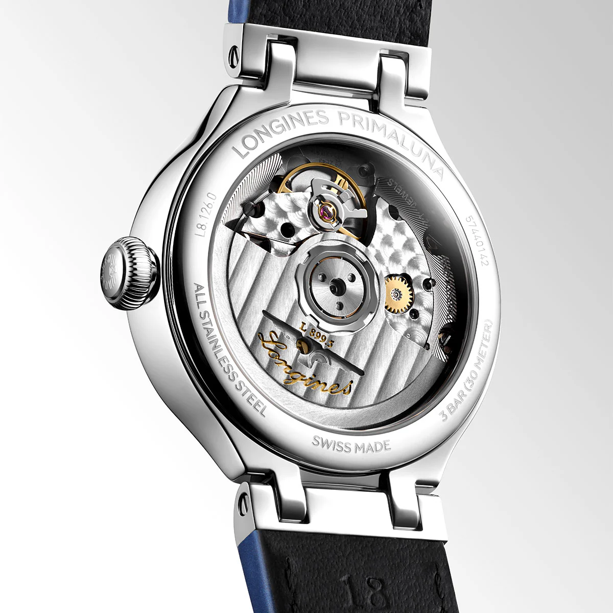 PrimaLuna Moonphase 34mm Steel Automatic Strap Watch - Image 3