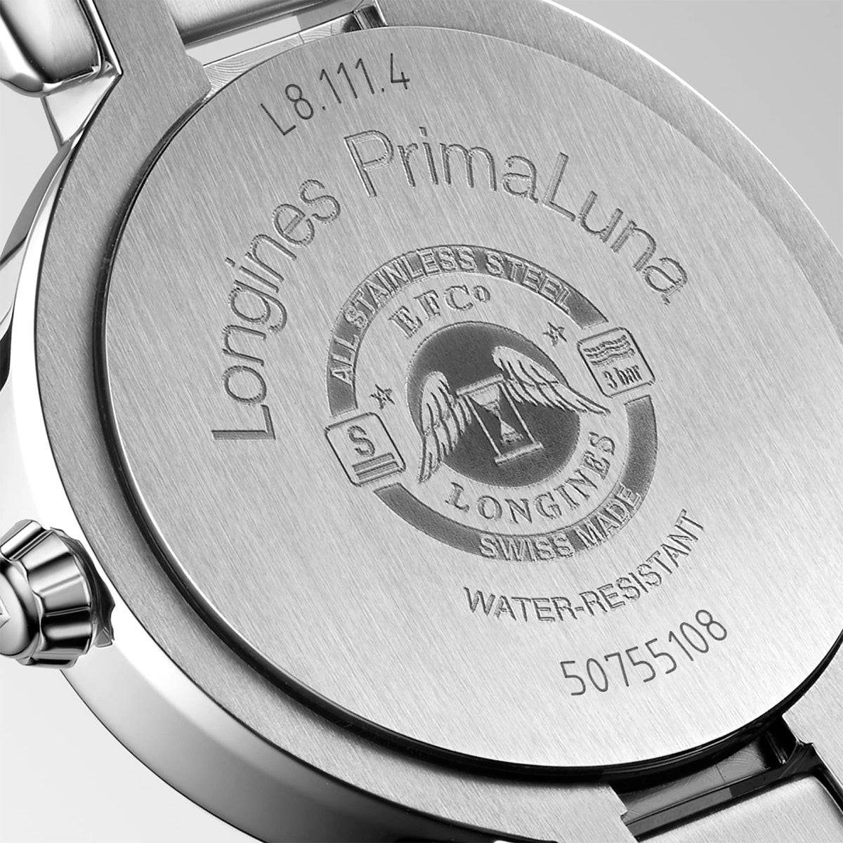 PrimaLuna 26mm Steel Ladies Blue Mother of Pearl Dial Automatic Watch - Image 3