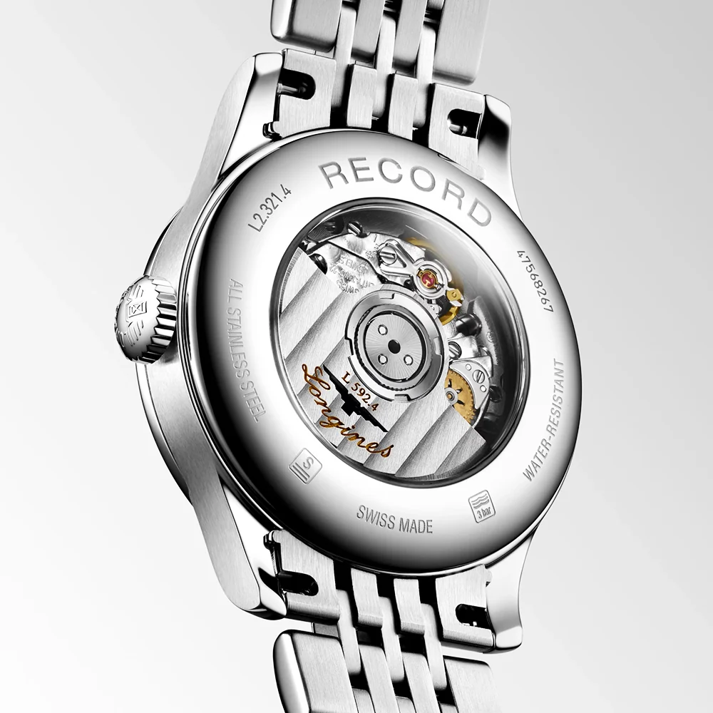 Record 30mm White Dial Ladies Automatic Bracelet Watch - Image 4