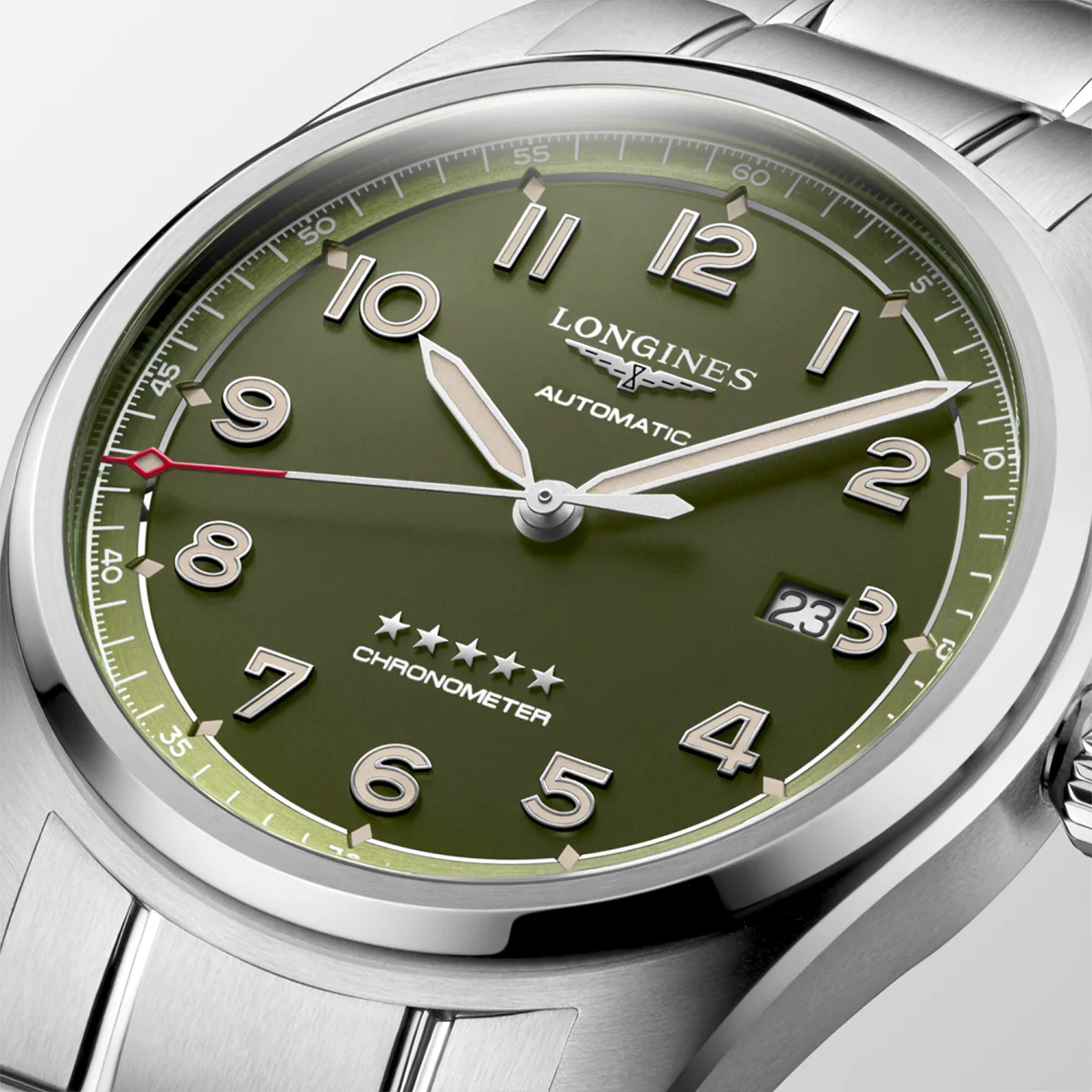 Spirit 42mm Green Dial Automatic Men's Bracelet Watch - Image 4