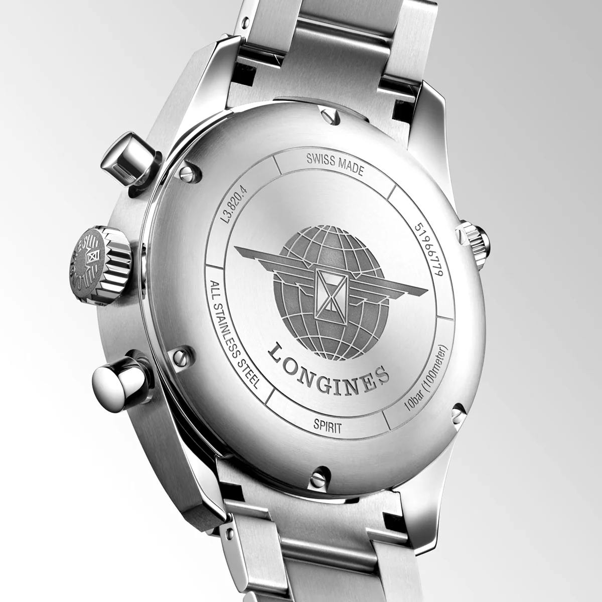 Spirit Chronograph 42mm Black Dial Automatic Bracelet Watch - Image 4