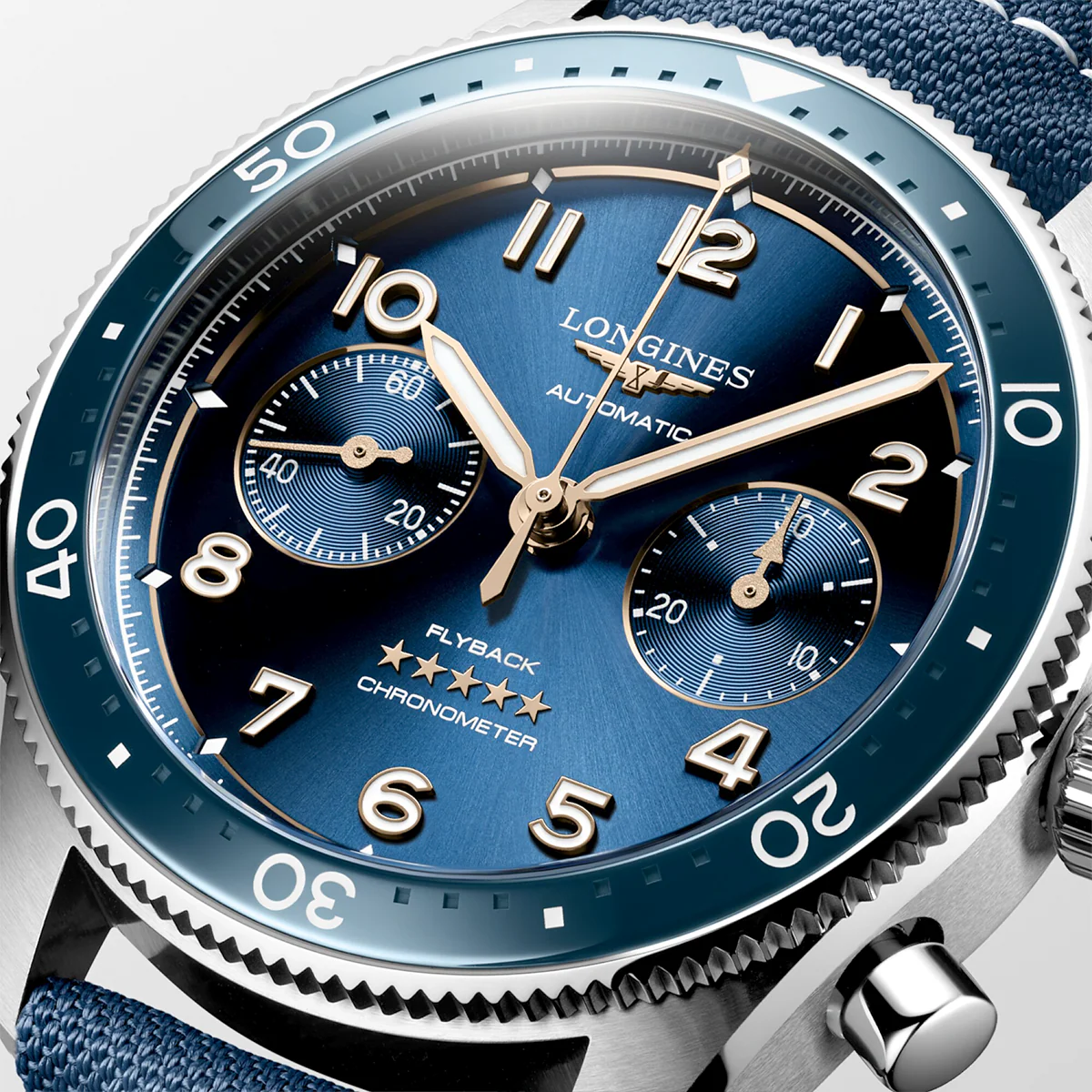Spirit Flyback 42mm Blue Dial Men's Automatic Chronograph Watch - Image 4
