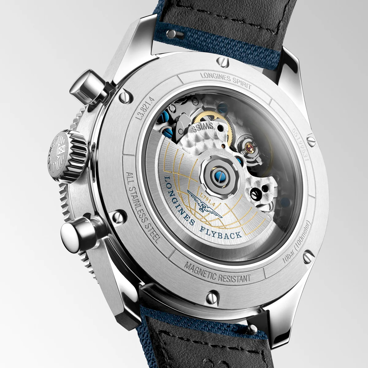 Spirit Flyback 42mm Blue Dial Men's Automatic Chronograph Watch - Image 5