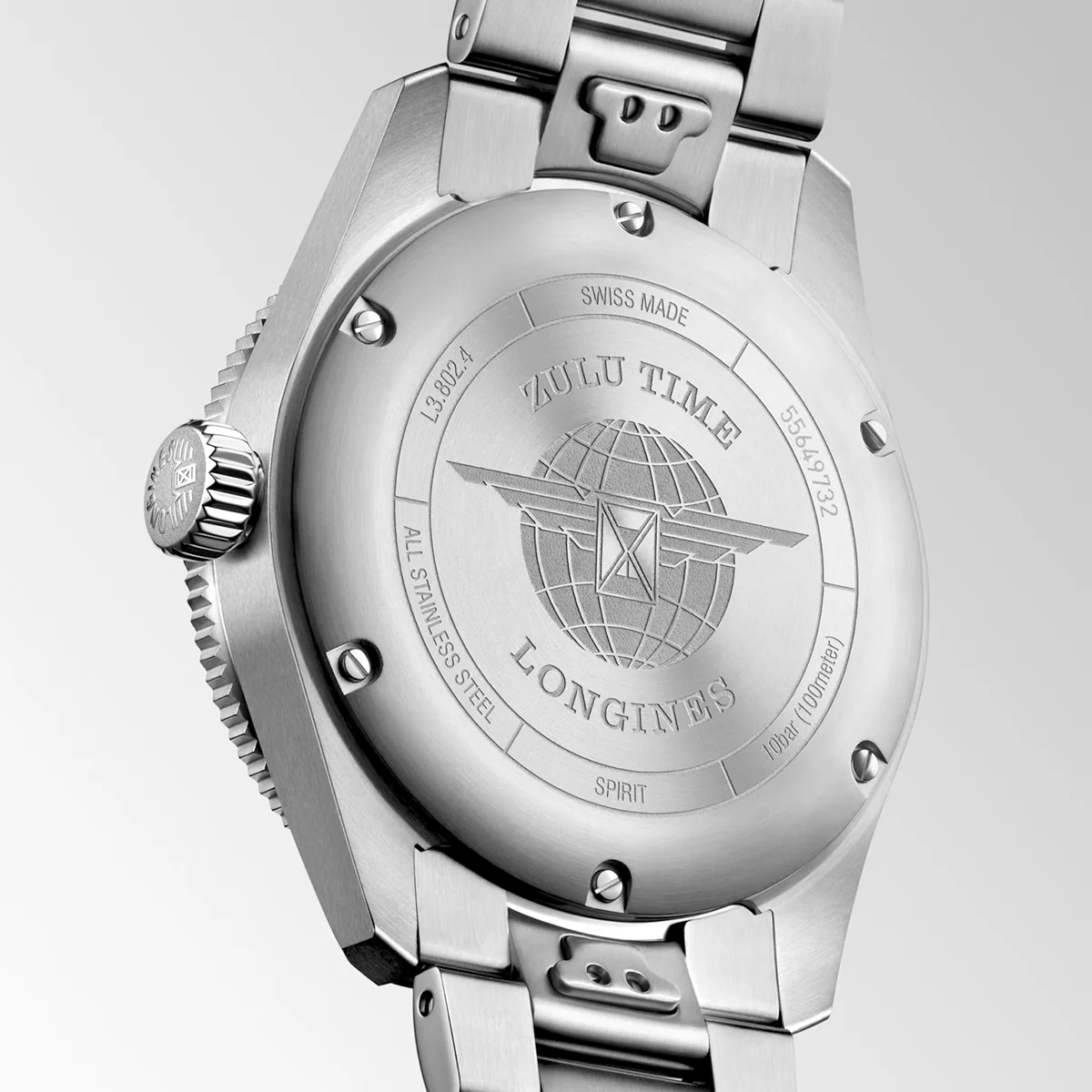 Spirit Zulu Time 39mm Blue Dial Automatic Bracelet Watch - Image 3