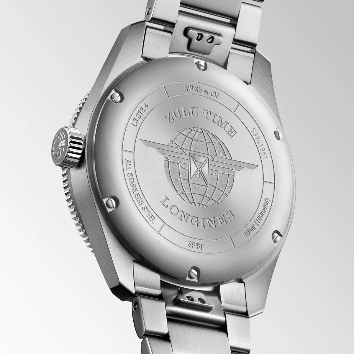 Spirit Zulu Time 42mm Black Dial Automatic Bracelet Watch - Image 2