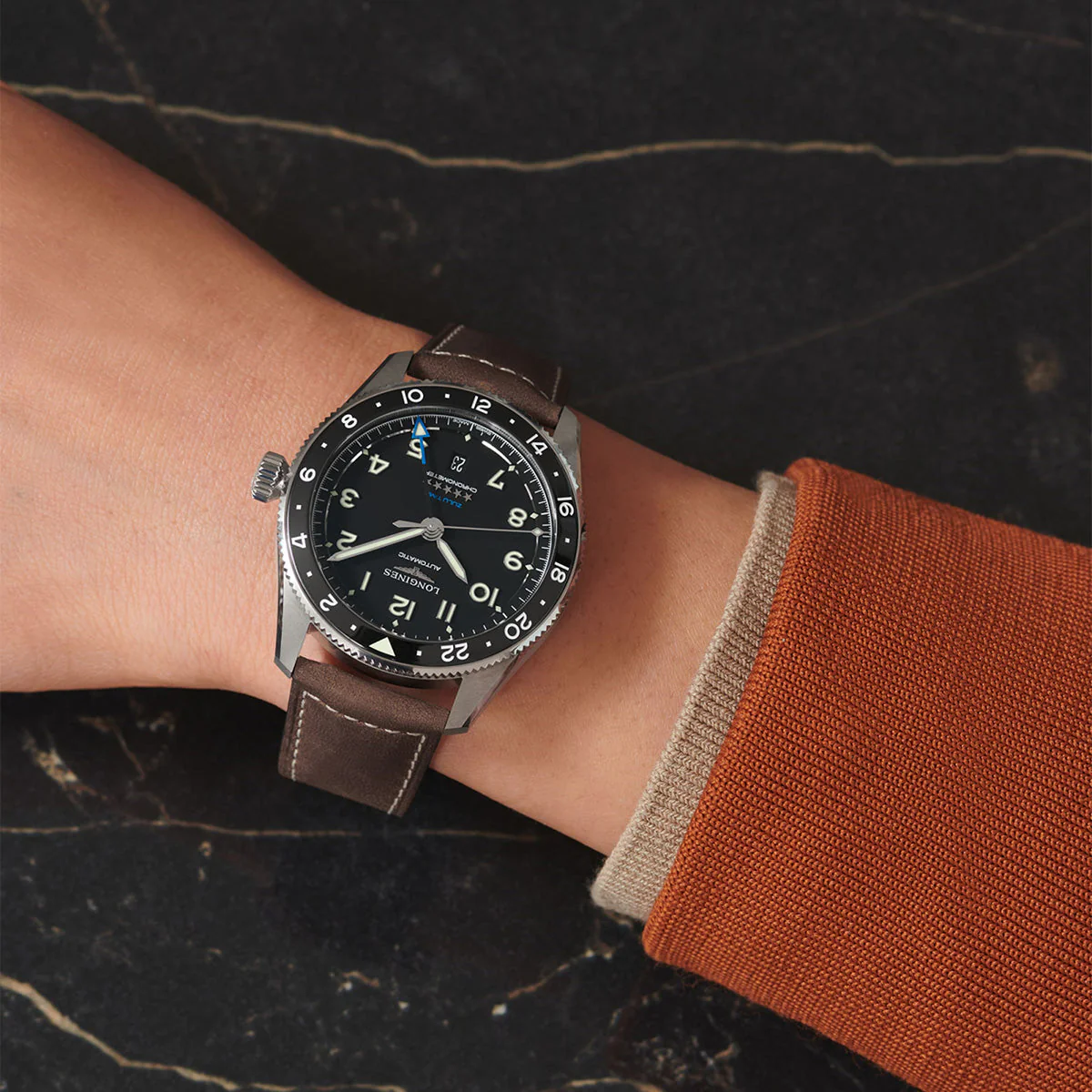 Spirit Zulu Time 42mm Steel Men's Strap Watch - Image 3