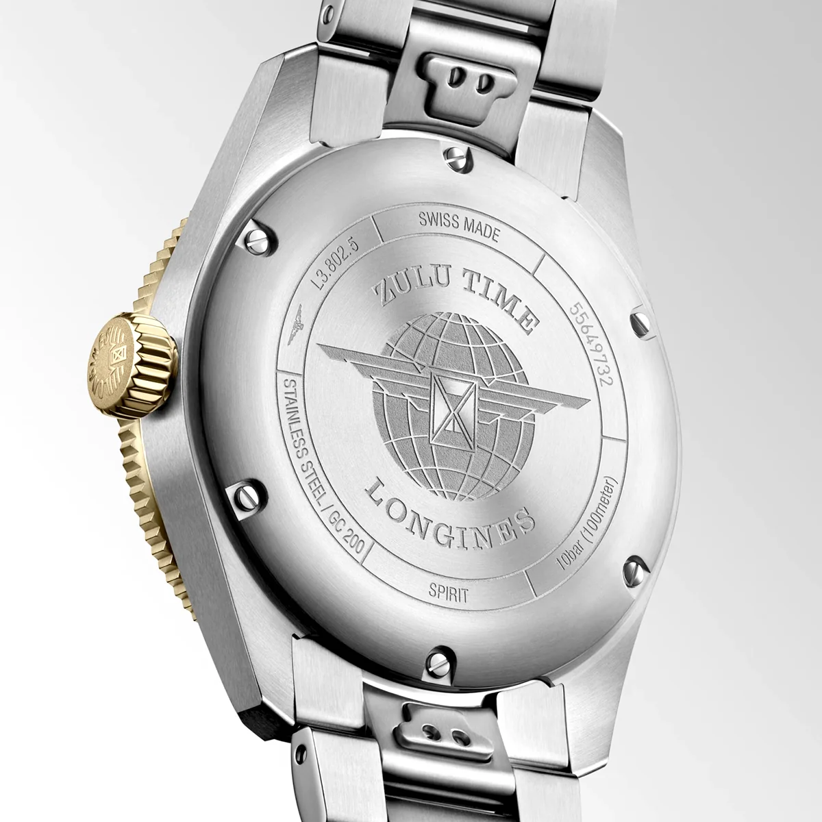 Spirit Zulu Time 39mm Anthracite Dial & Bezel Bracelet Watch - Image 4