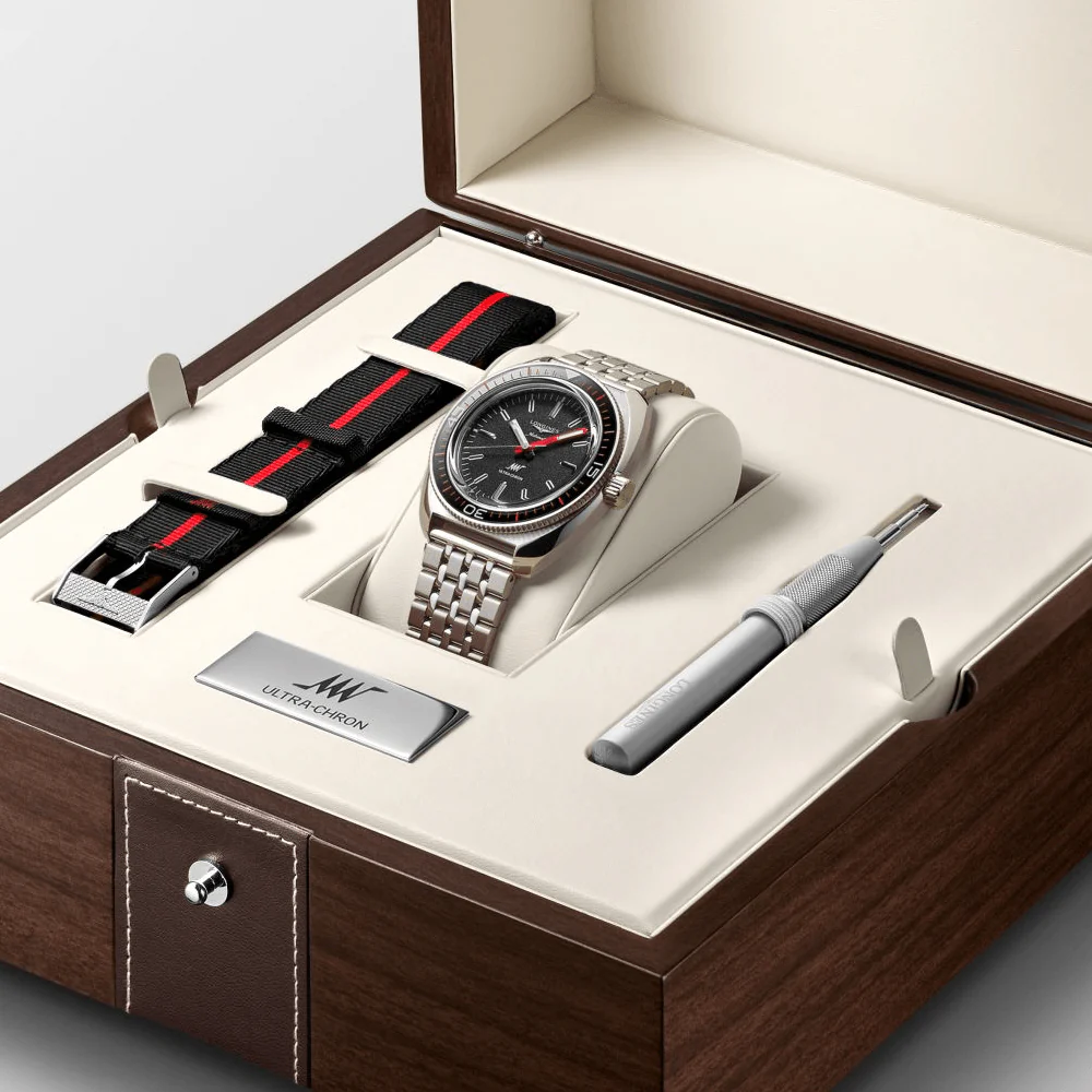 Ultra-Chron Box Edition Steel Men's Bracelet Watch - Image 4