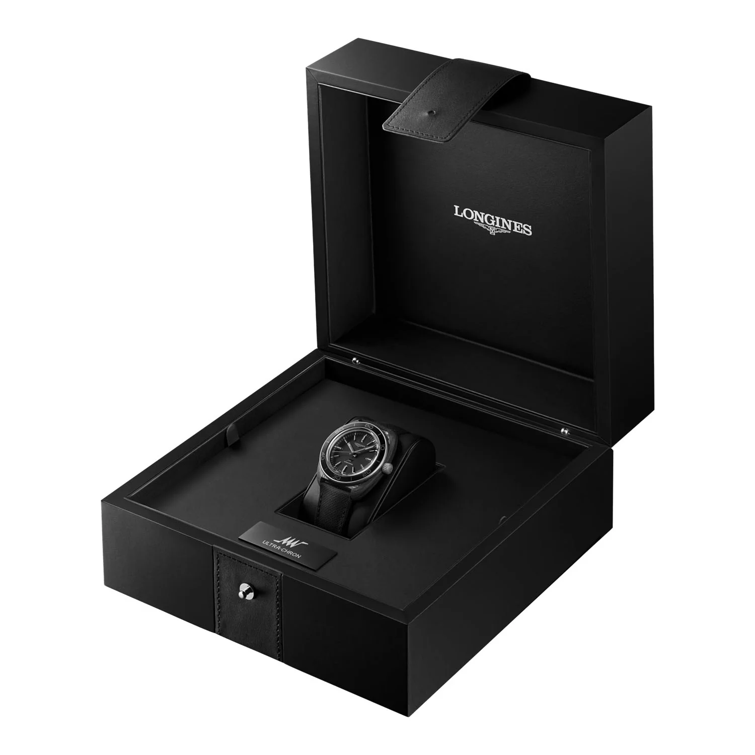 Ultra-Chron Carbon 43mm Anthracite Dial Mens Strap Watch - Image 6