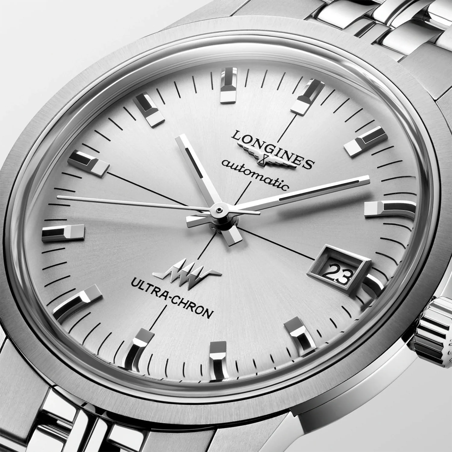 Ultra-Chron Classic 37mm Silver Dial Bracelet Watch - Image 2