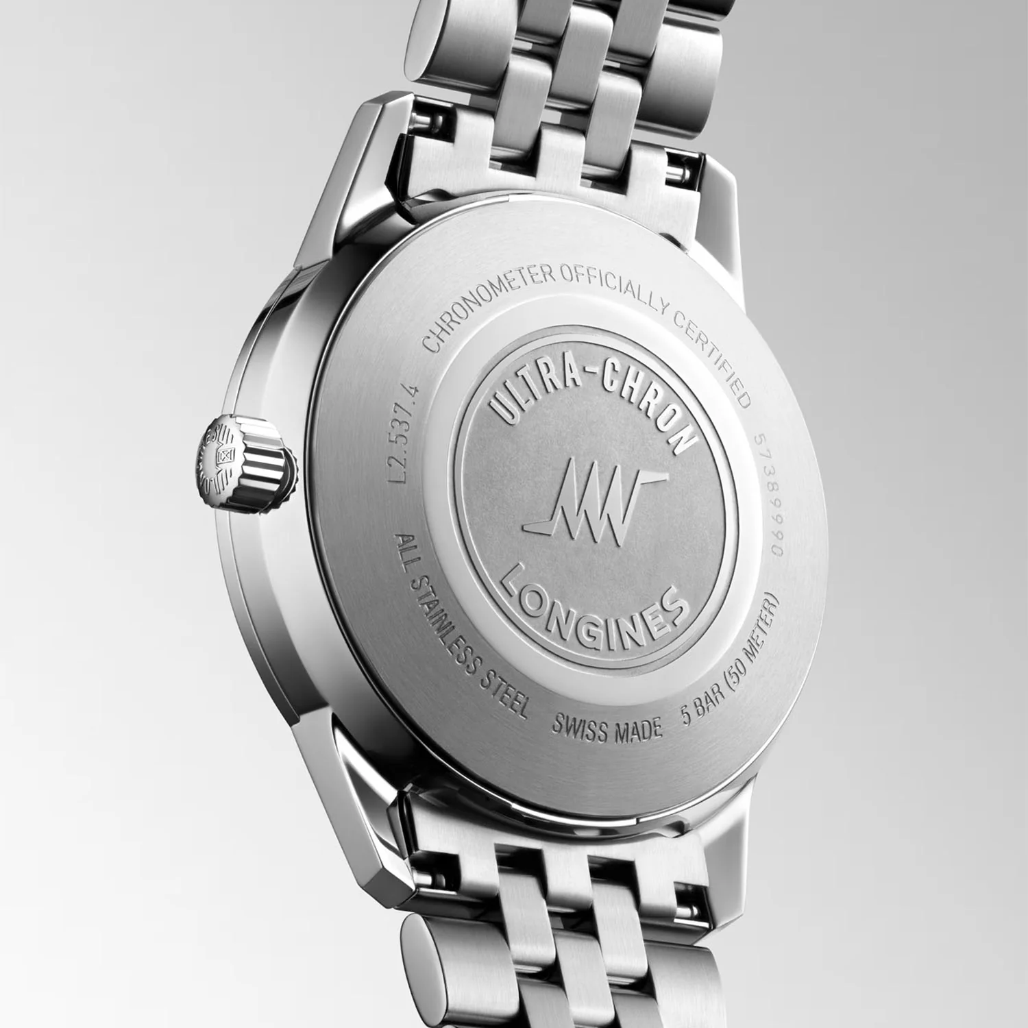 Ultra-Chron Classic 37mm Silver Dial Bracelet Watch - Image 3