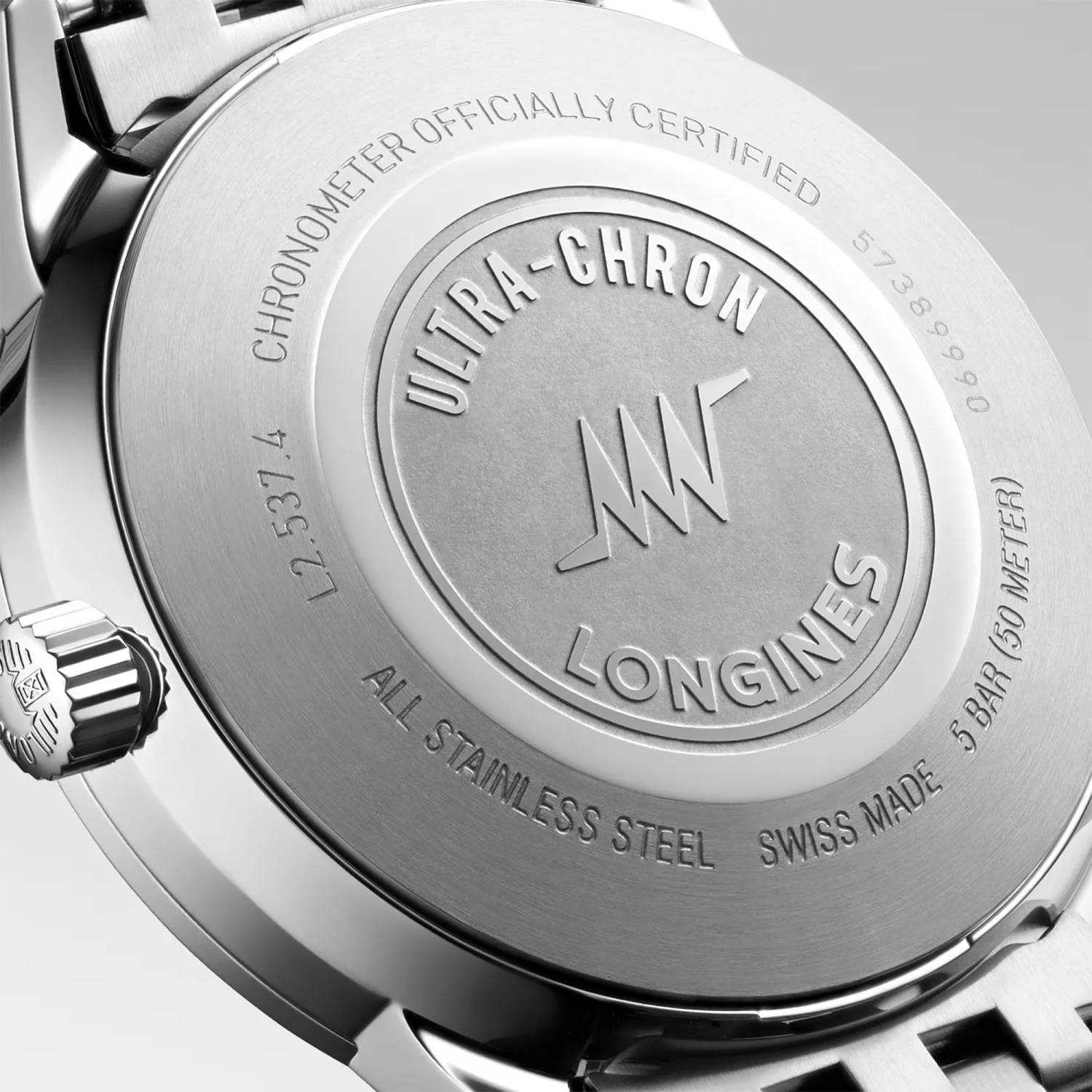 Ultra-Chron Classic 37mm Silver Dial Bracelet Watch - Image 5