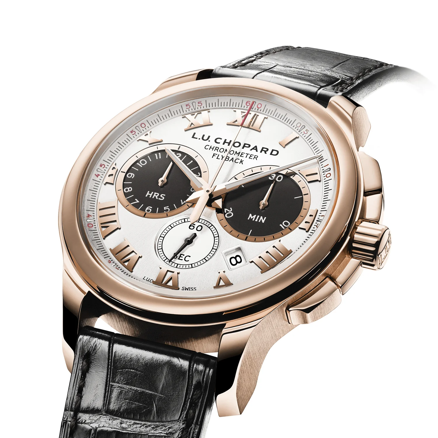 LUC Chrono One 18ct Rose Gold 44mm Ltd Edition Watch - Image 2