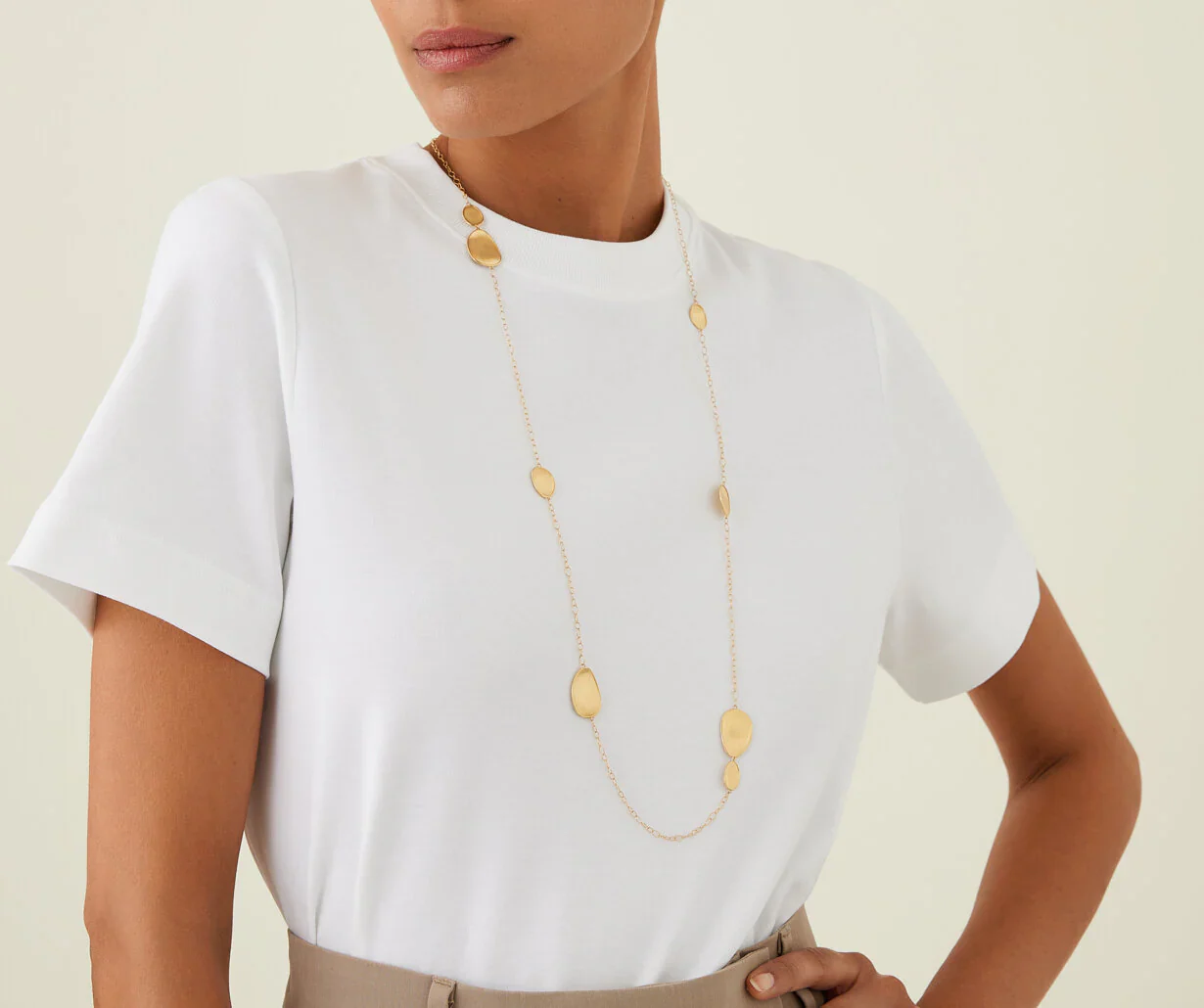 Lunaria 18ct Yellow Gold Sautoir Necklace - Image 2