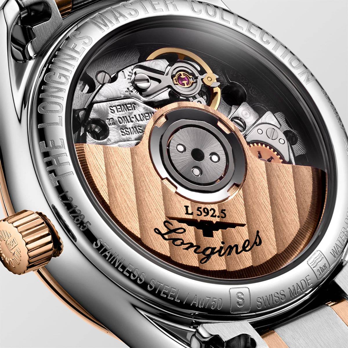 Master Collection 25.5mm Silver and Rose Gold Silver Dial Bracelet Watch - Image 3