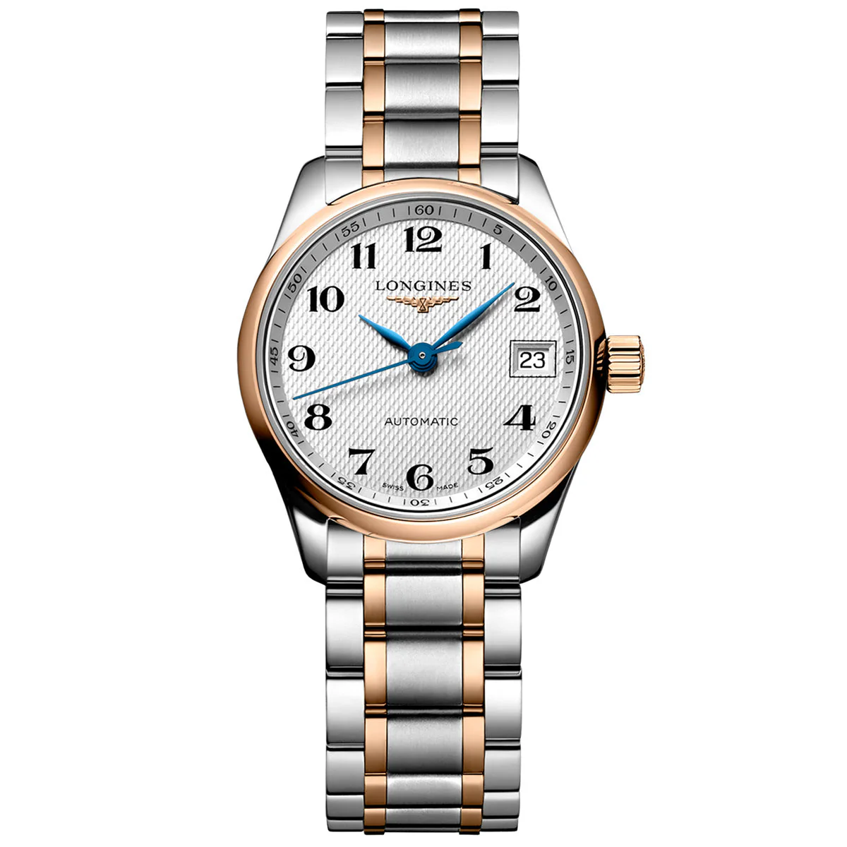 Master Collection 25.5mm Silver and Rose Gold Silver Dial Bracelet Watch - Image 4