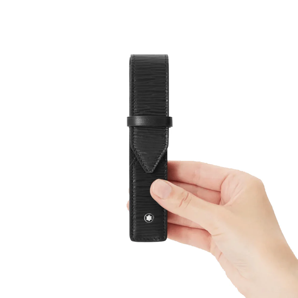 Meisterstuck Black Leather Single Pen Pouch - Image 2