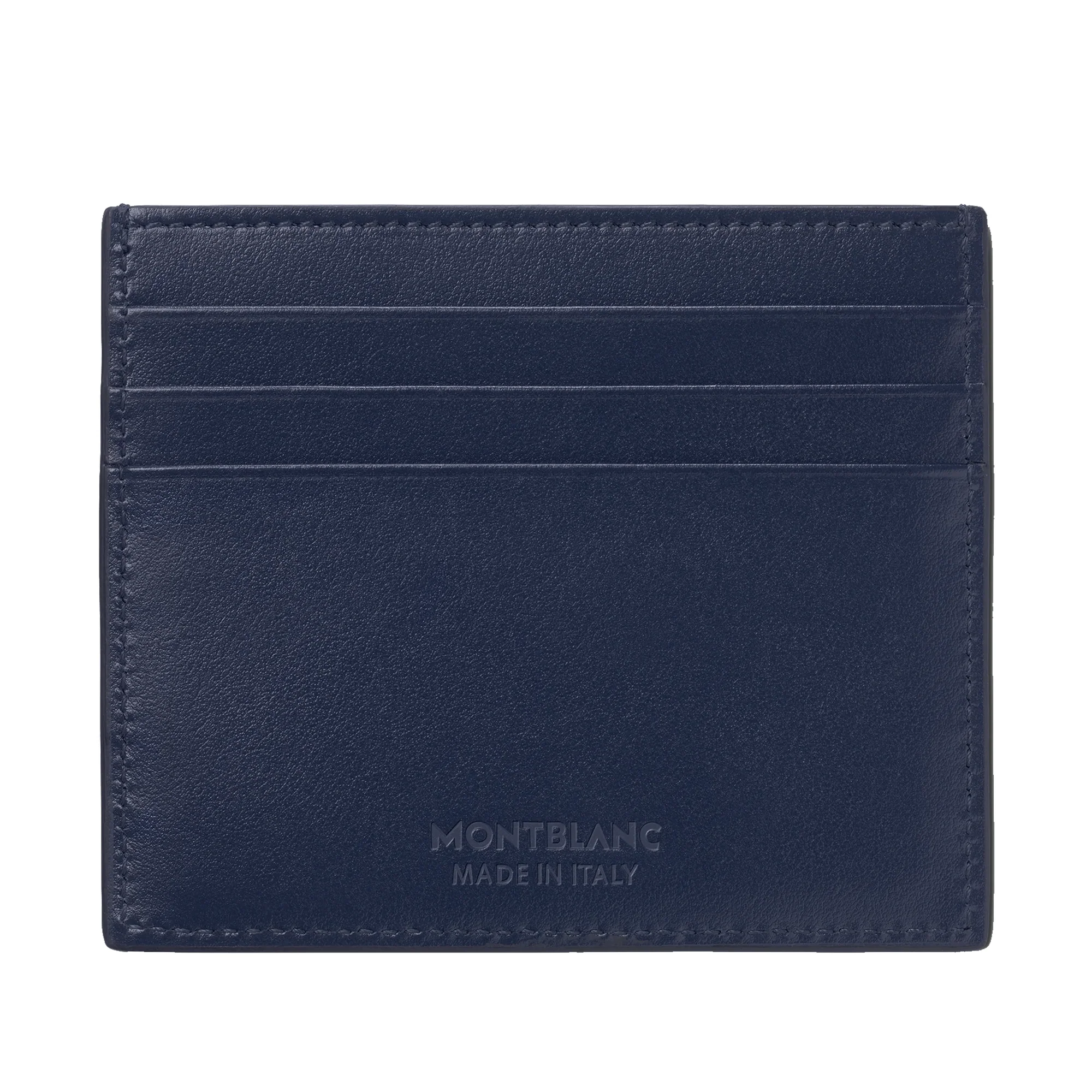 Meisterstuck Card Holder 6cc in Ink Blue Leather - Image 2