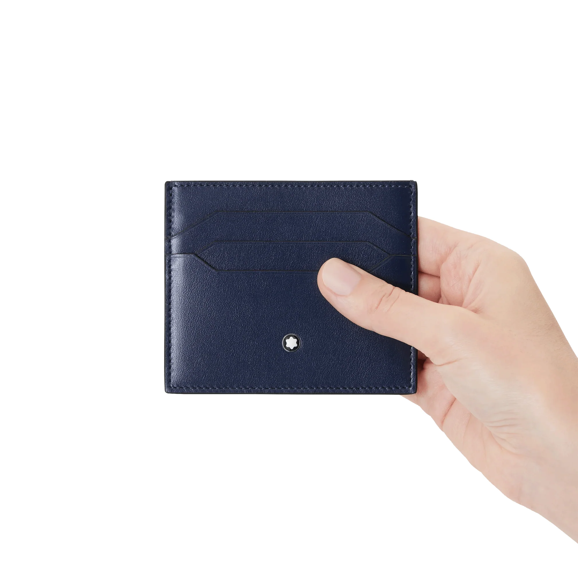 Meisterstuck Card Holder 6cc in Ink Blue Leather - Image 3