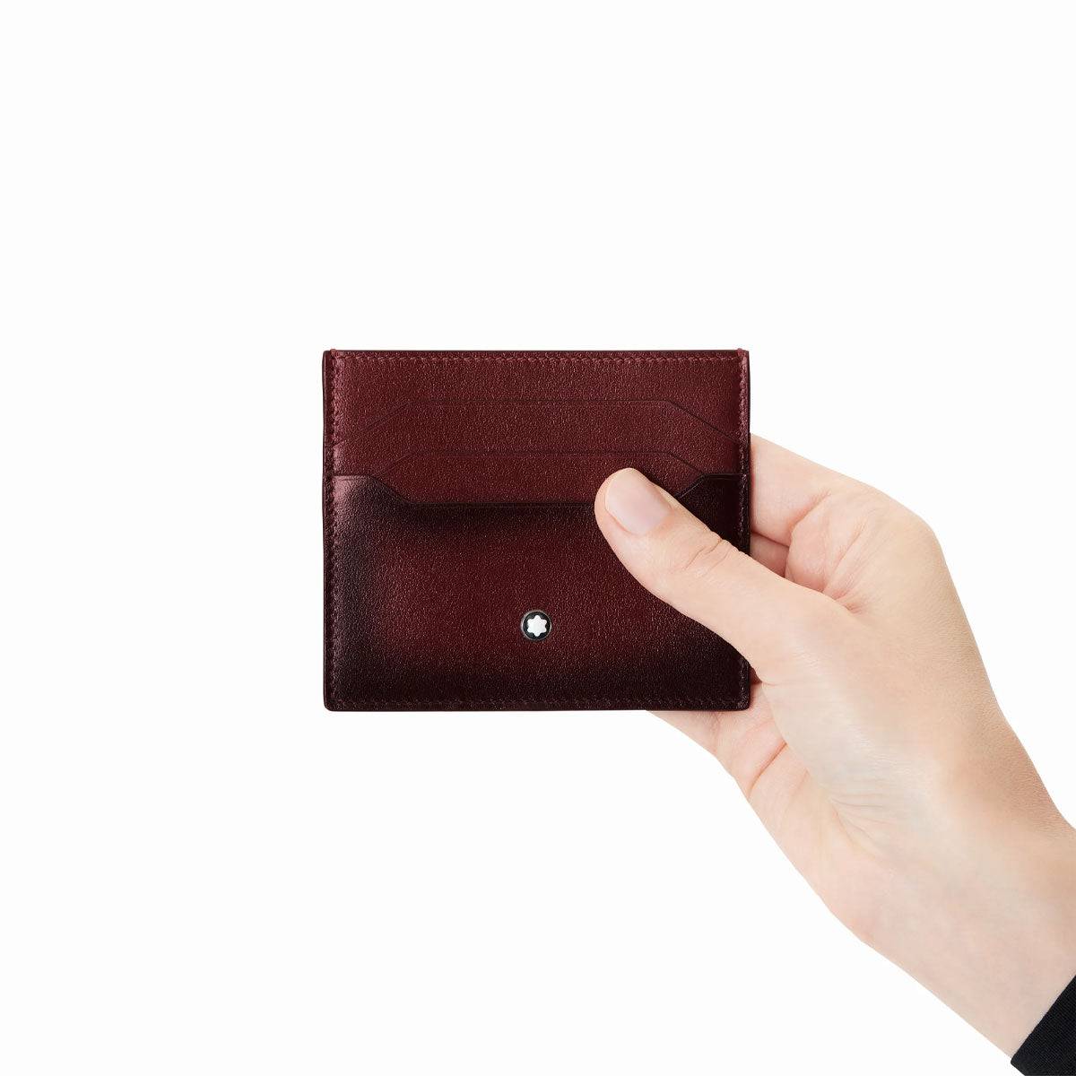 Meisterstuck Card Holder 6cc in Sfumato Burgundy Leather - Image 2