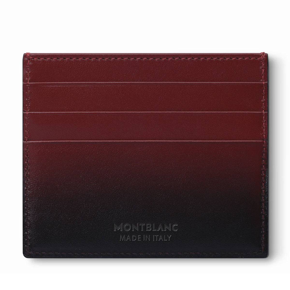 Meisterstuck Card Holder 6cc in Sfumato Burgundy Leather - Image 4
