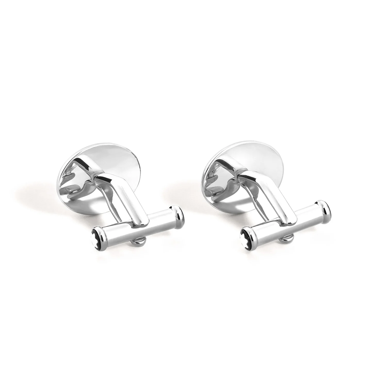 Meisterstück Oval Cufflinks with Geometric Lacquer Inlay - Image 2