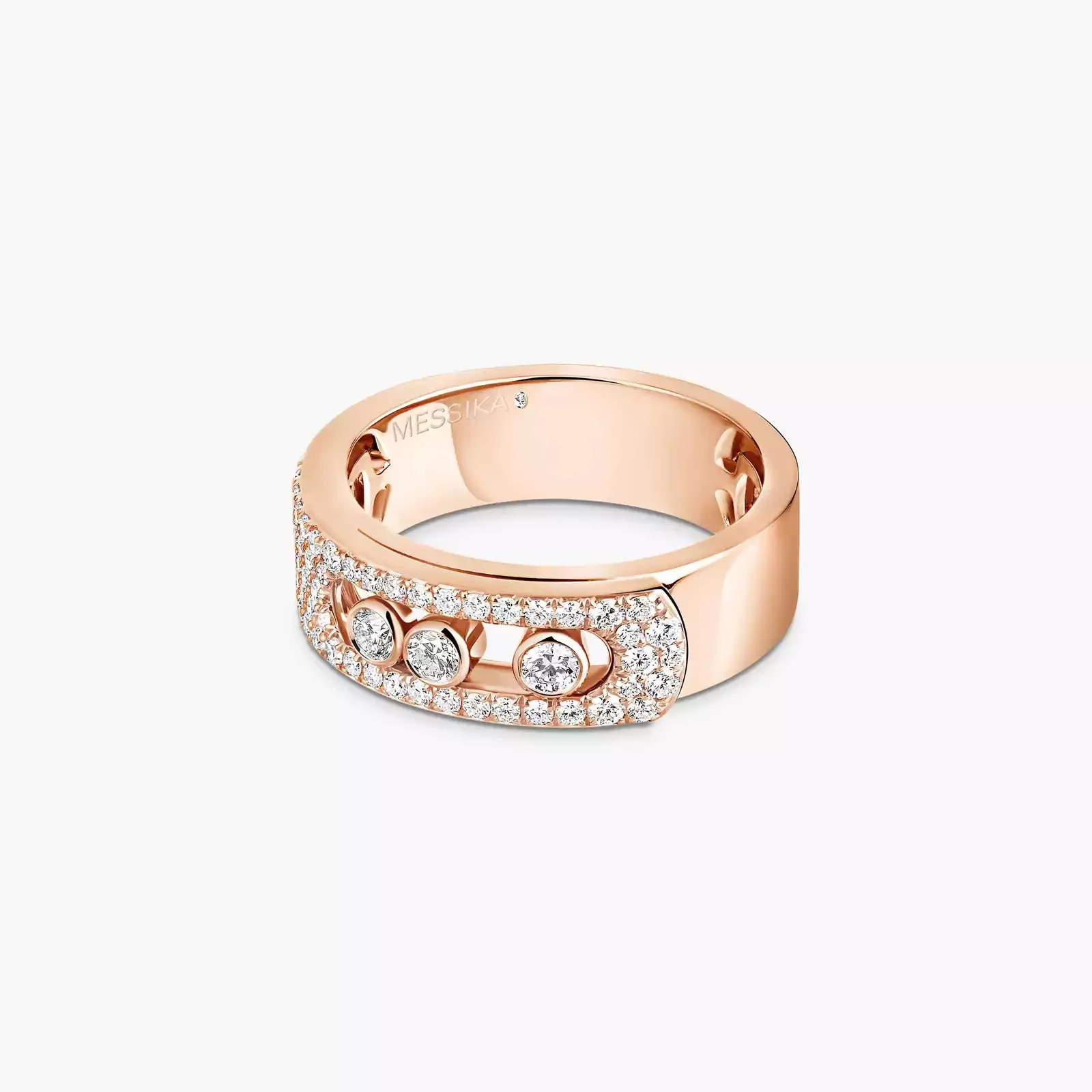18ct Pink Gold Move Noa Diamond Set Ring - Image 2