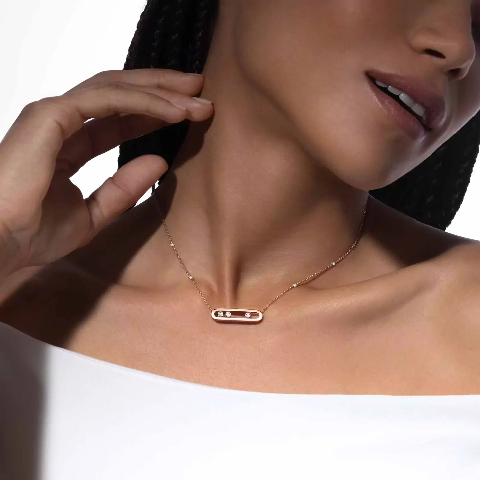 Move 18ct Pink Gold Necklace - Image 2