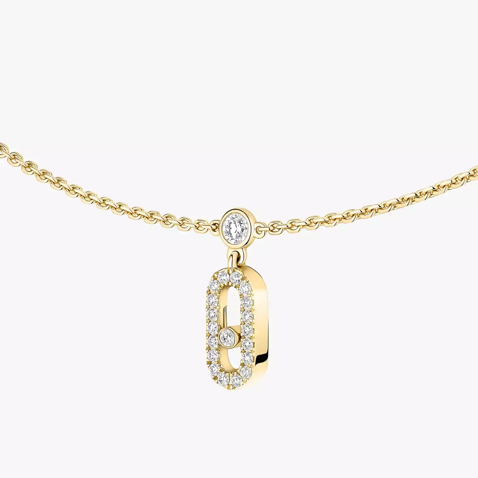 Move Uno 18ct Yellow Gold Diamond Pendant Choker - Image 4
